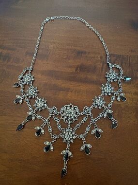 vintage-style gothic or Victorian statement necklace